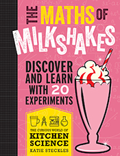 Cover of 'The Maths of Milkshakes' featuring a cartoon of a strawberry mil