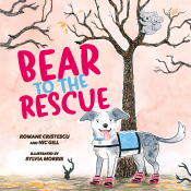 Cover of 'Bear to the Rescue', featuring an illustration of a dog wearing