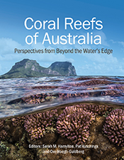 Cover of 'Coral Reefs of Australia', featuring a photo of a coral reef und