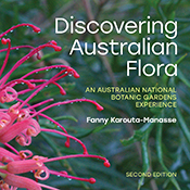 Cover of 'Discovering Australian Flora', featuring a close-up photo of a b