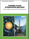 Australian Journal of Experimental Agriculture