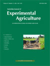 Australian Journal of Experimental Agriculture