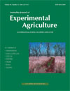 Australian Journal of Experimental Agriculture
