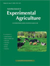 Australian Journal of Experimental Agriculture