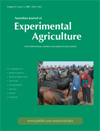 Australian Journal of Experimental Agriculture