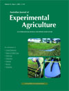 Australian Journal of Experimental Agriculture