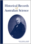 Historical Records of Australian Science