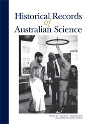 Historical Records of Australian Science