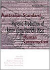 Cover image of Australian Standard for the Hygienic Production of Ratite (Emu/Ostrich) Meat for Human Consumption, featuring title on red-purple textu