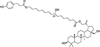Chemical structure of the betulin conjugate 2 extracted from Dodonaea caespitosa.