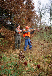 Recreational hunters in the Land Between the Lakes National Recreation Area in Tennessee and Kentucky, USA.