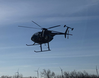Shooting from a helicopter is a commonly used strategy to control wild pig populations in the USA.